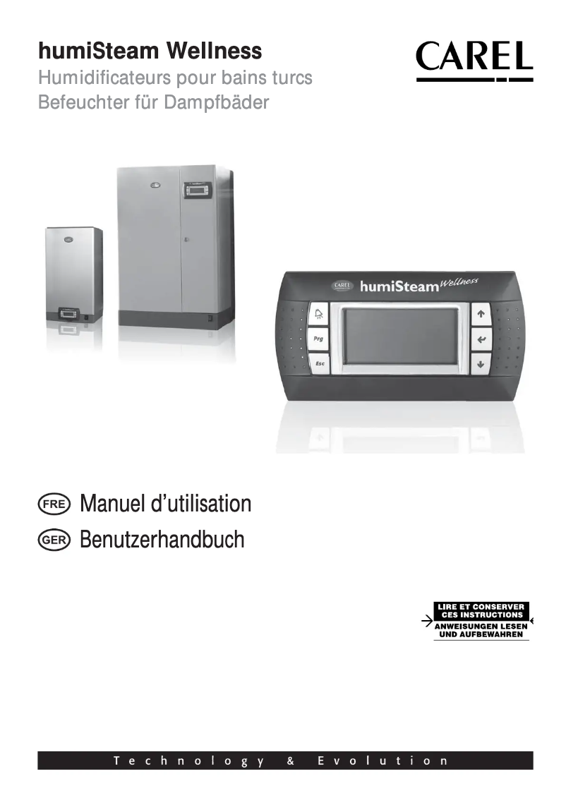 Página nº 1 - Manual de usuario Carel humiSteam