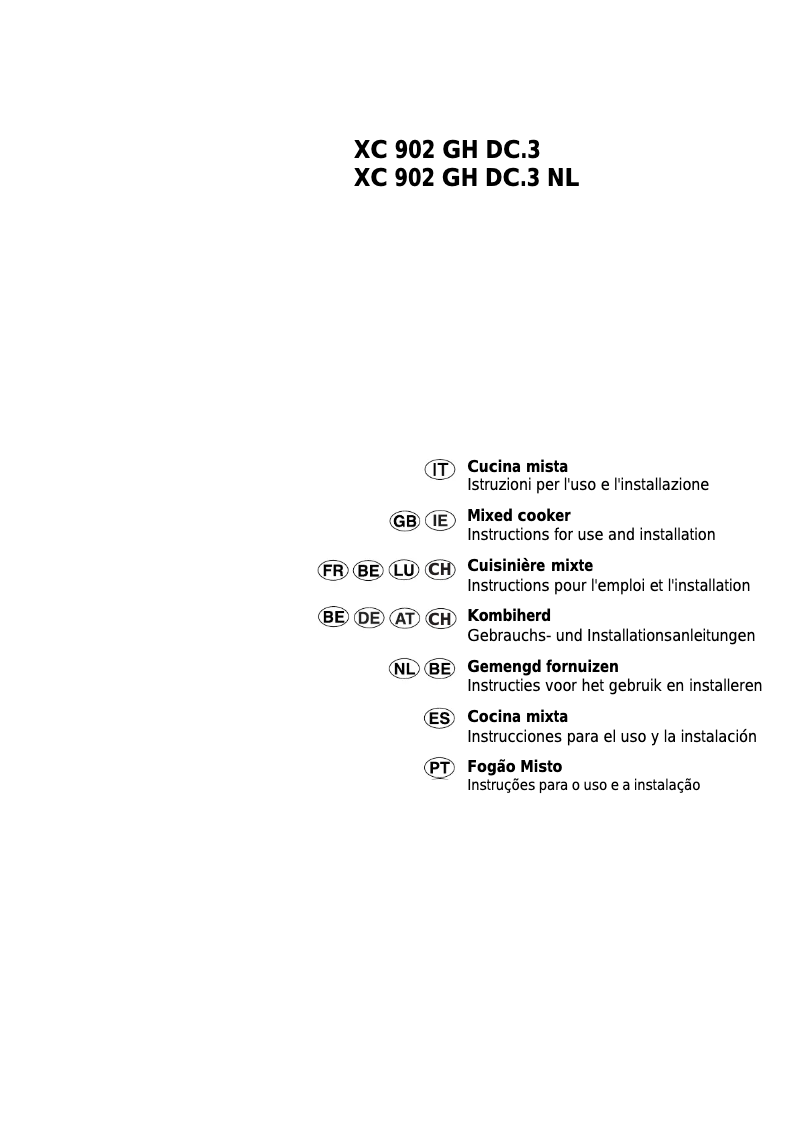 Imagen de la primera página del manual del dispositivo Xc 902 gh dc3nl