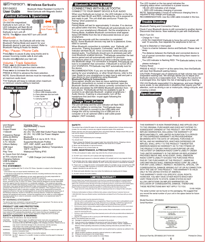 Imagen de la primera página del manual del dispositivo ER106002