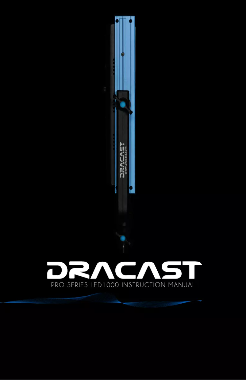 Página 1 del manual Manual de usuario Dracast LED1000 Pro