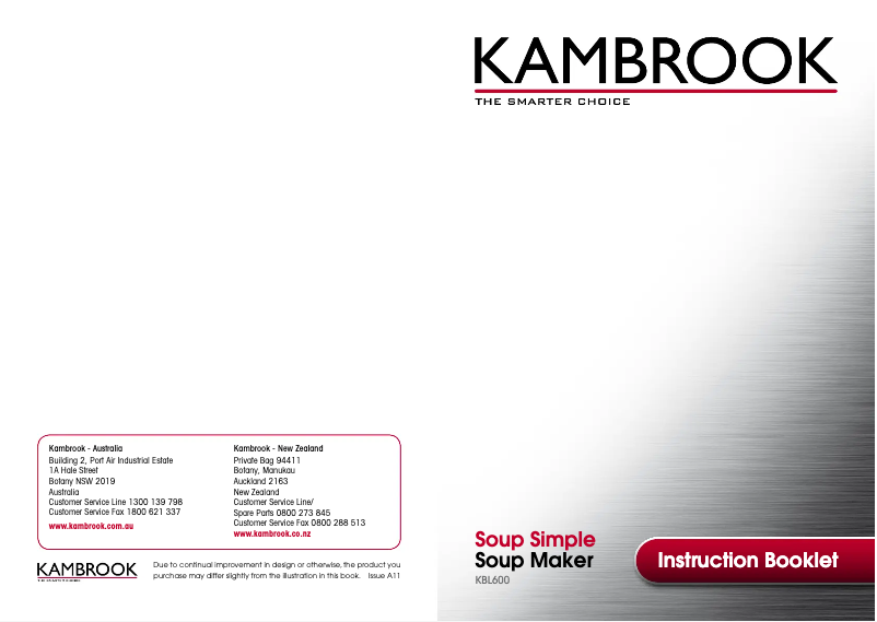 Página 1 del manual Manual de usuario Kambrook KBL600