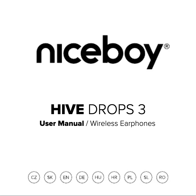 Página 1 del manual Manual de usuario Niceboy HIVE Drops 3