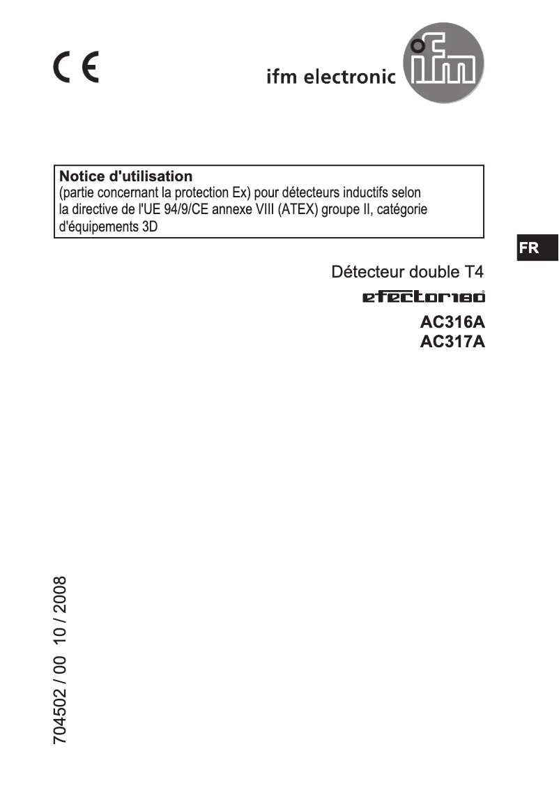 Imagen de la primera página del manual del dispositivo AC317A
