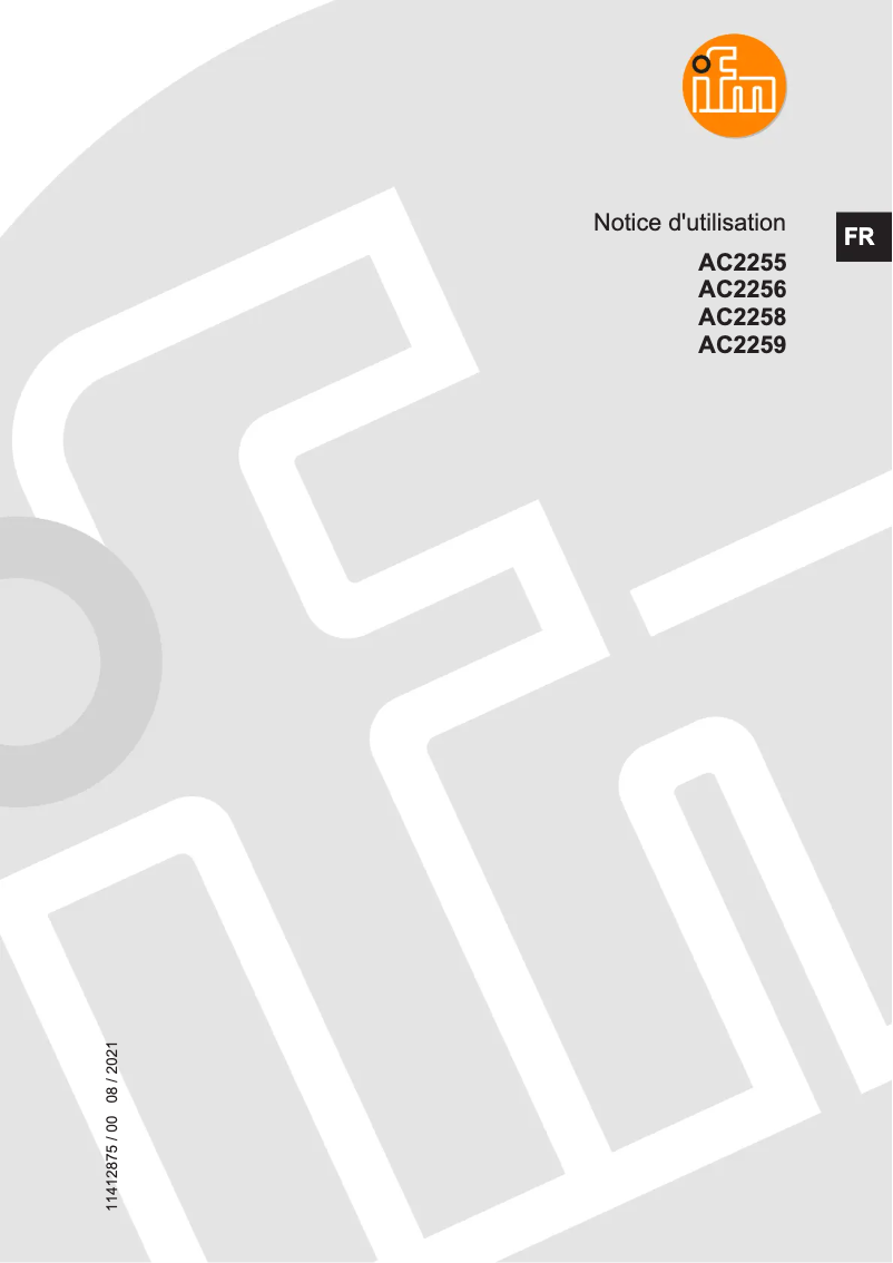 Imagen de la primera página del manual del dispositivo AC2255