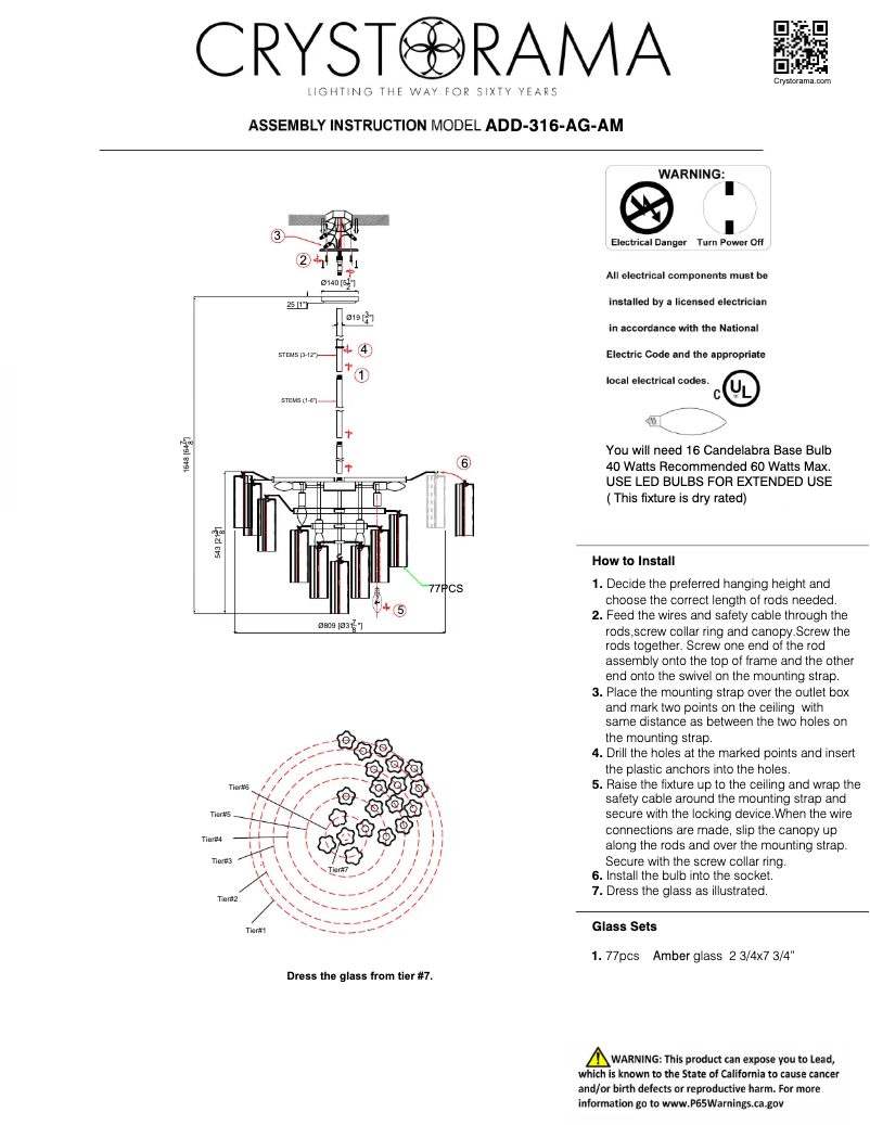 Imagen de la primera página del manual del dispositivo Addis ADD-316-AG-AM