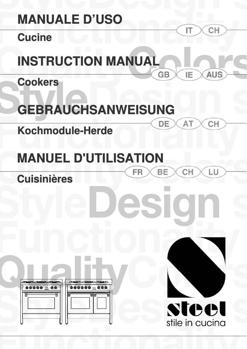 Página 1 del manual Manual de usuario Steel Cucine Enfasi