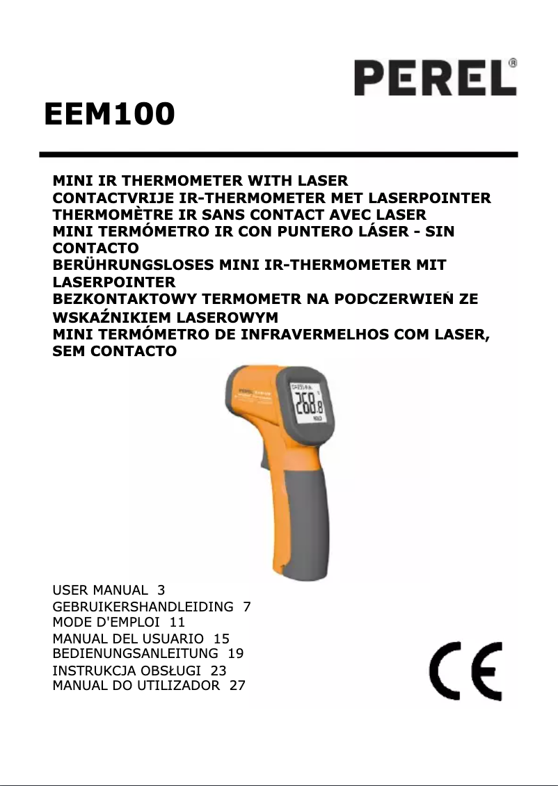 Imagen de la primera página del manual del dispositivo EEM100