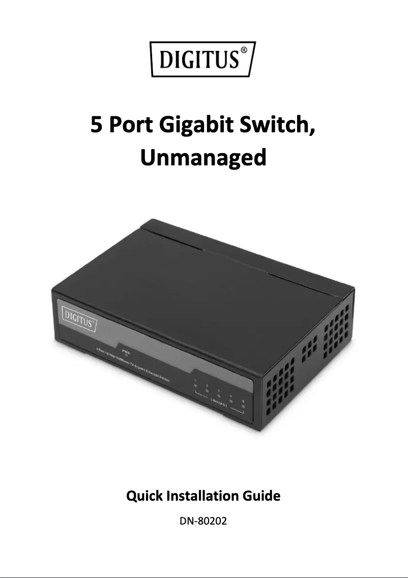 Página 1 del manual Manual de usuario Digitus DN-80067