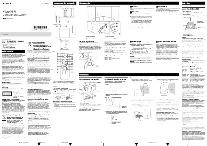Imagen de la primera página del manual del dispositivo CMT-CX5BiP