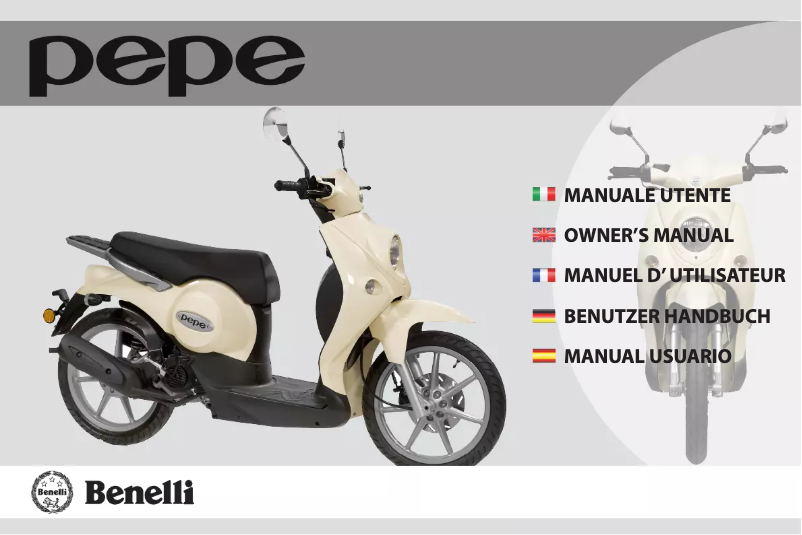 Página 1 del manual Manual de usuario Benelli Pepe 4T