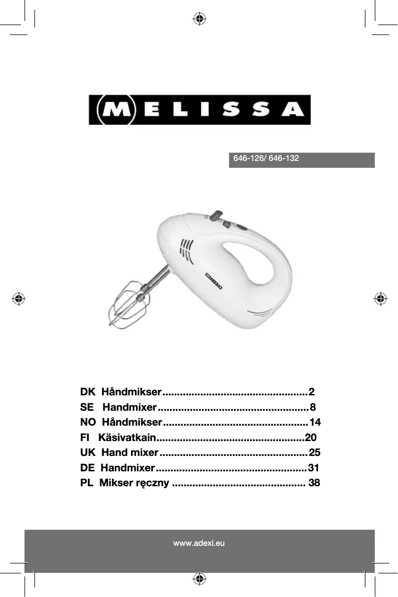 Imagen de la primera página del manual del dispositivo 646-126