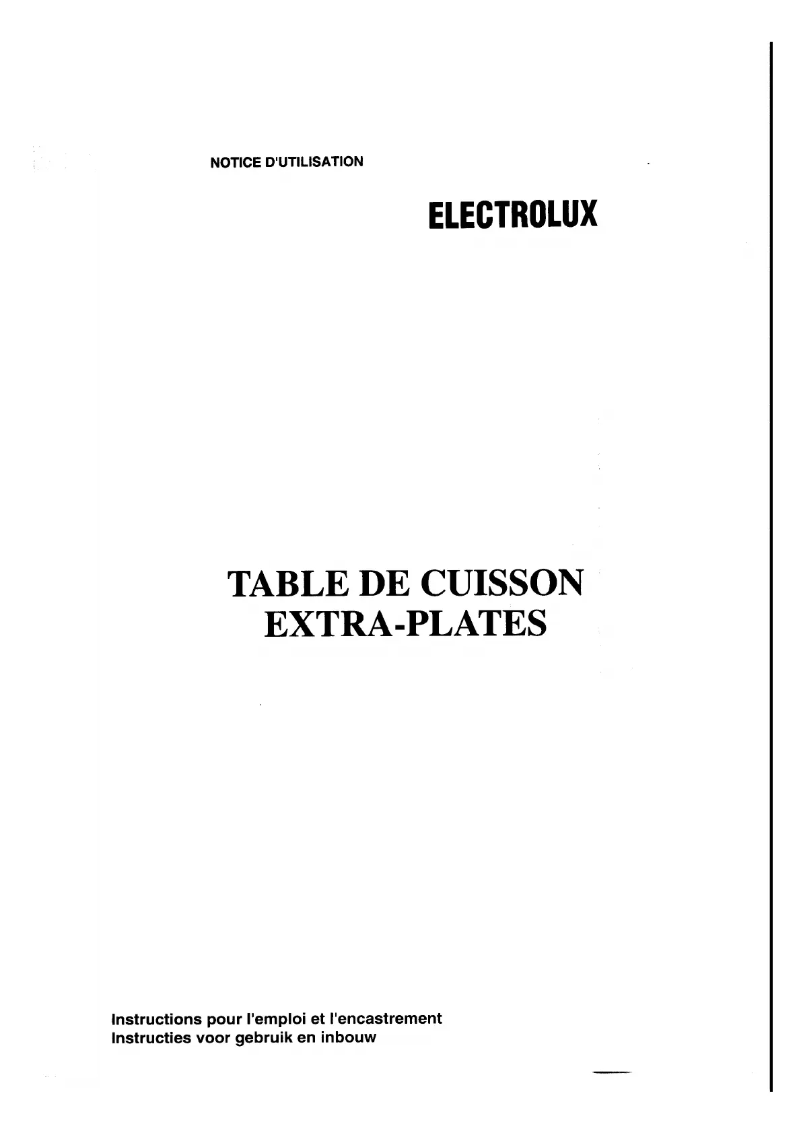 Página 1 del manual Manual de usuario Electrolux EHI670