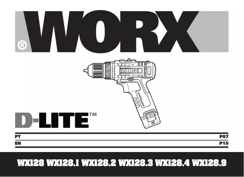 Página 1 del manual Manual de usuario Worx D-Lite WX128.9