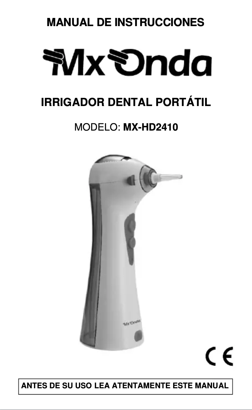 Página 1 del manual Manual de usuario Mx Onda MX-HD2410