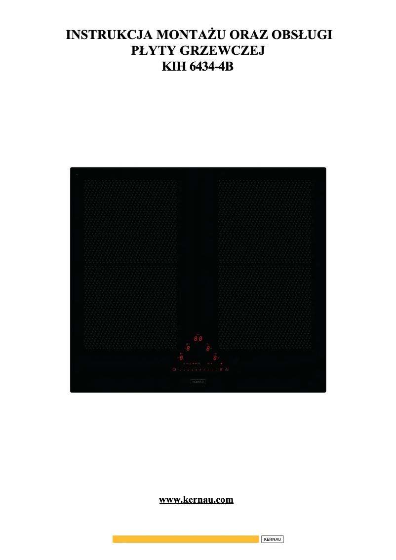 Imagen de la primera página del manual del dispositivo KIH 6434-4B
