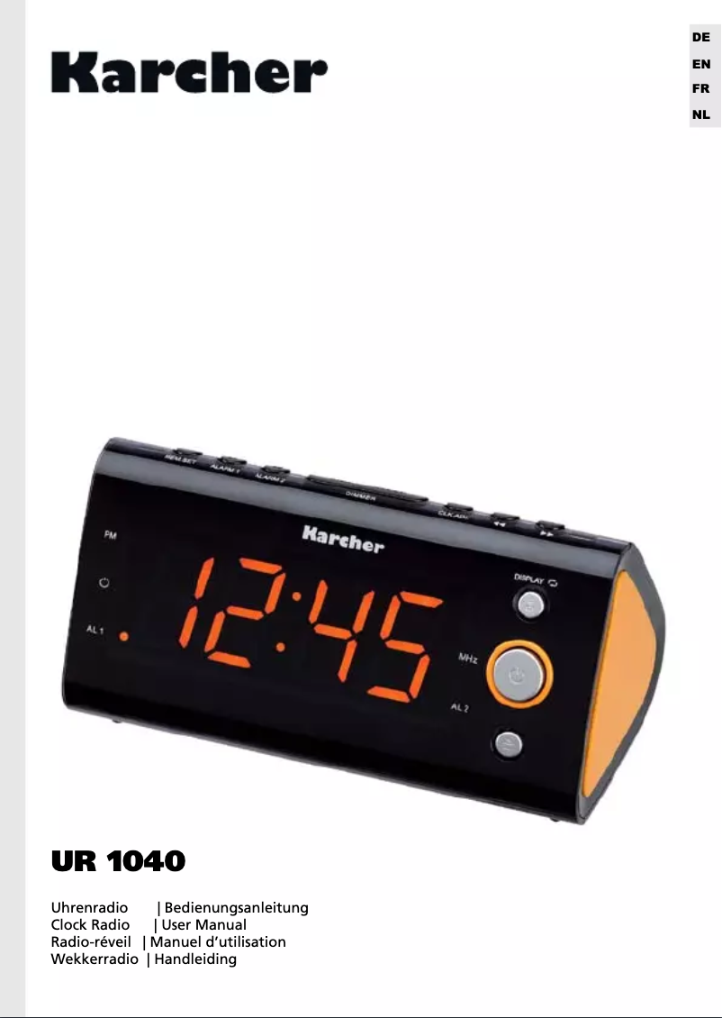 Imagen de la primera página del manual del dispositivo UR 1040