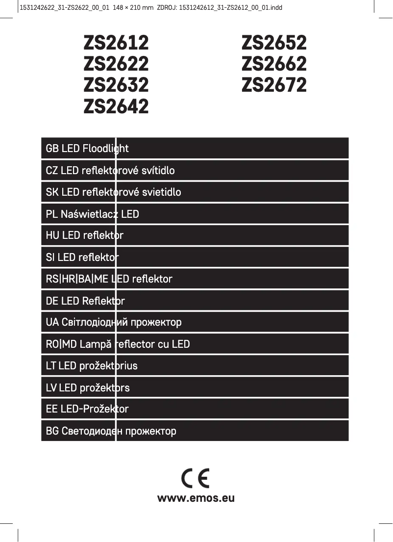 Imagen de la primera página del manual del dispositivo Profi ZS2622