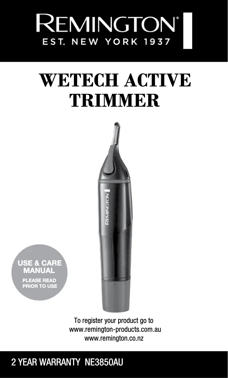 Página 1 del manual Manual de usuario Remington NE3850AU