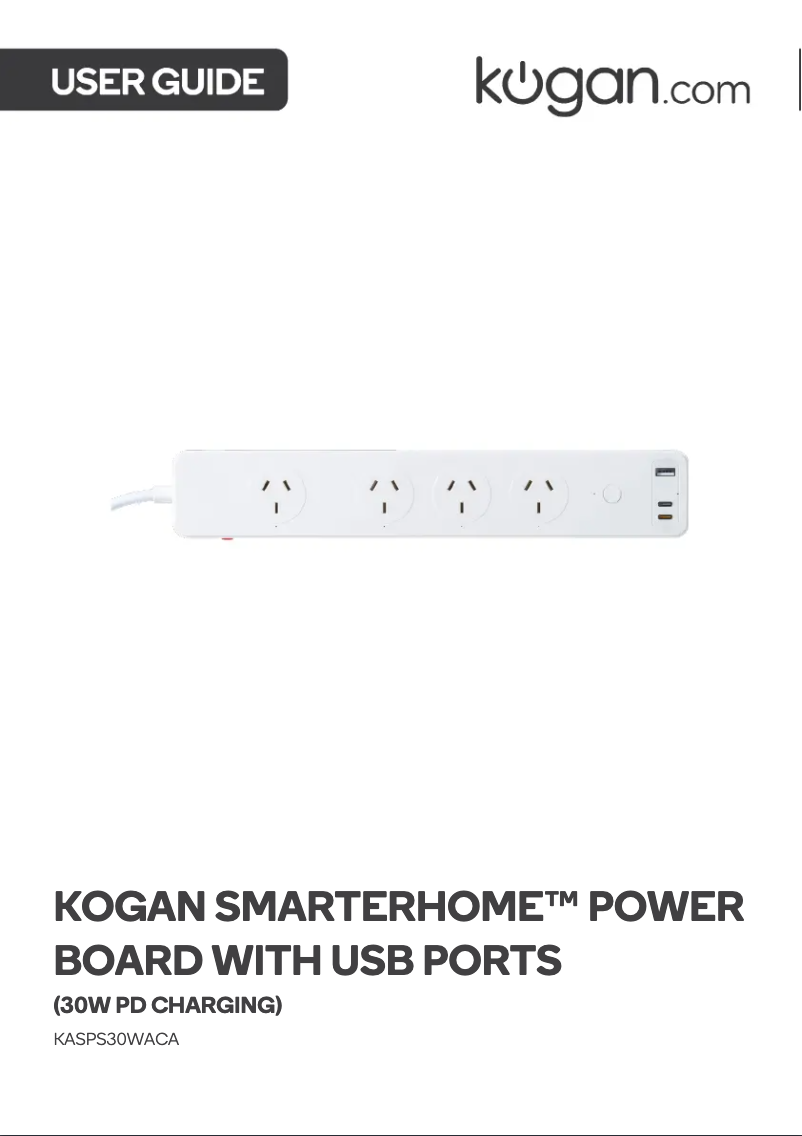 Imagen de la primera página del manual del dispositivo KASPS30WACA