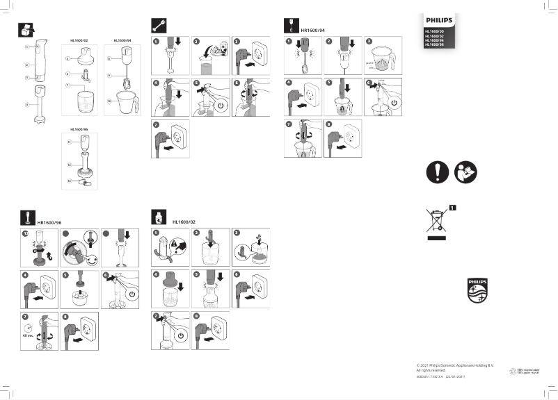 Imagen de la primera página del manual del dispositivo HL1600