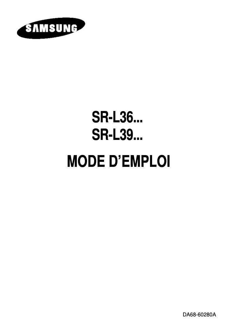 Imagen de la primera página del manual del dispositivo SR-L41NEA