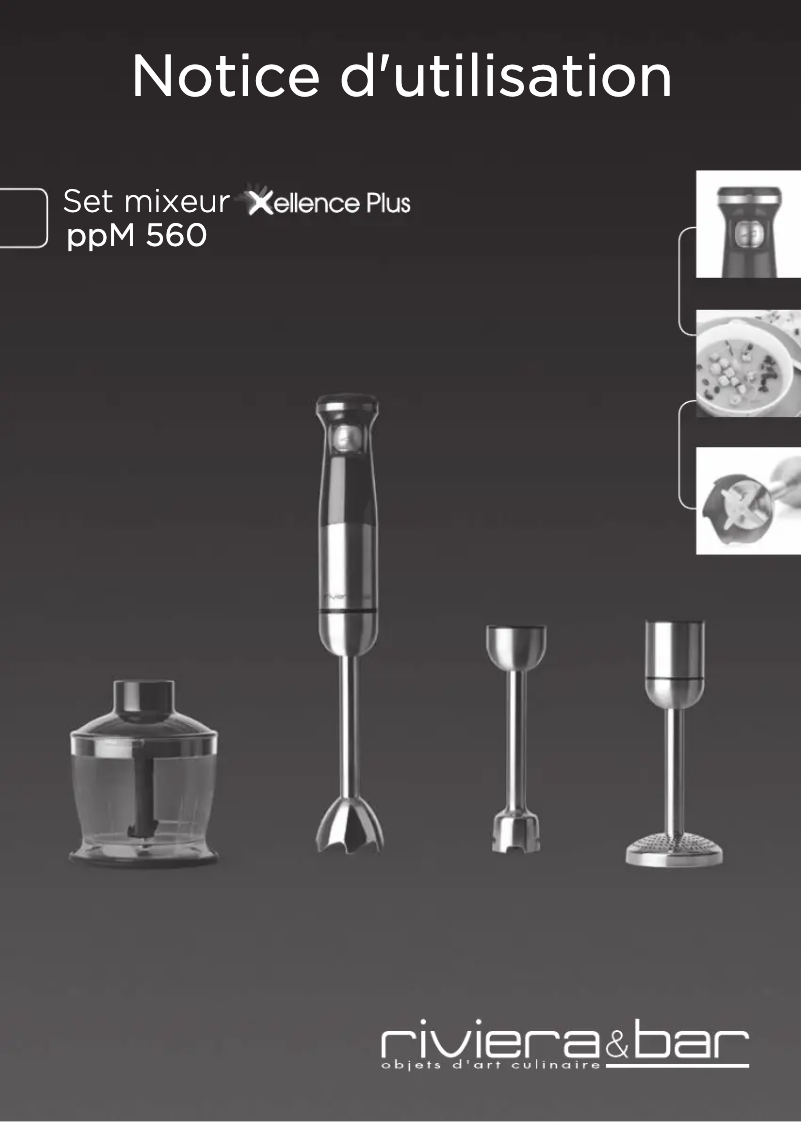 Página 1 del manual Manual de usuario Riviera & Bar PPM560