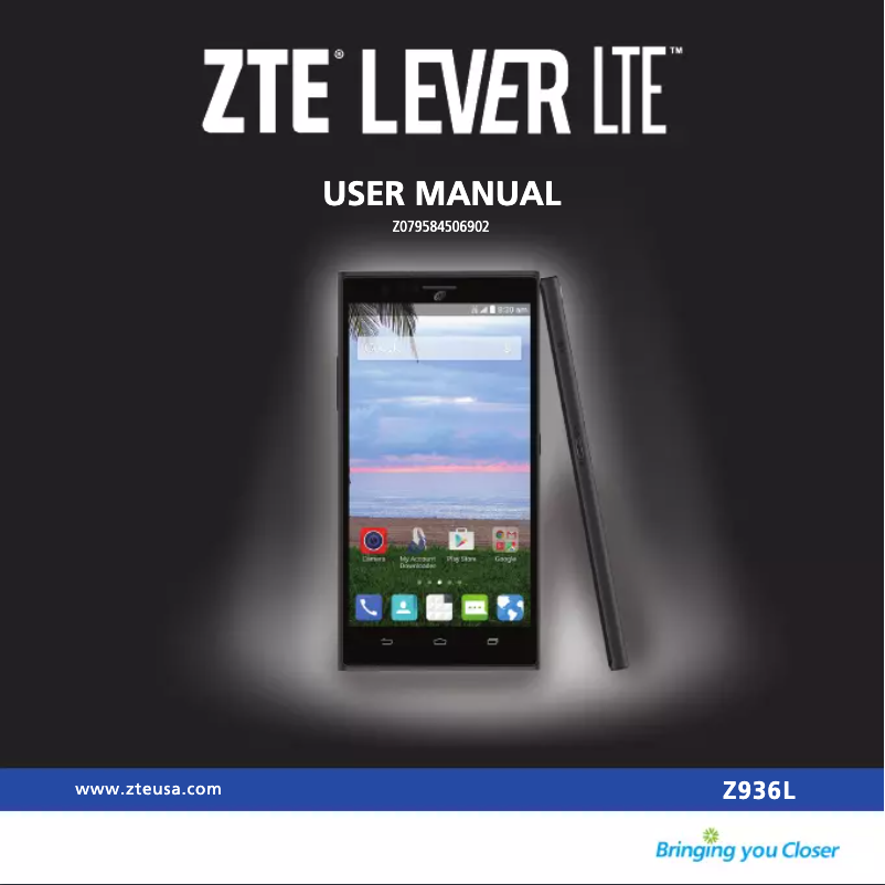 Página 1 del manual Manual de usuario ZTE Lever LTE Z936L