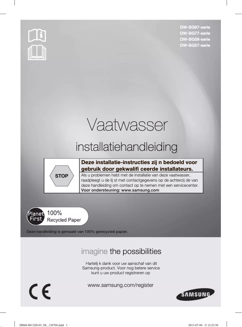 Imagen de la primera página del manual del dispositivo DW-BG570 B