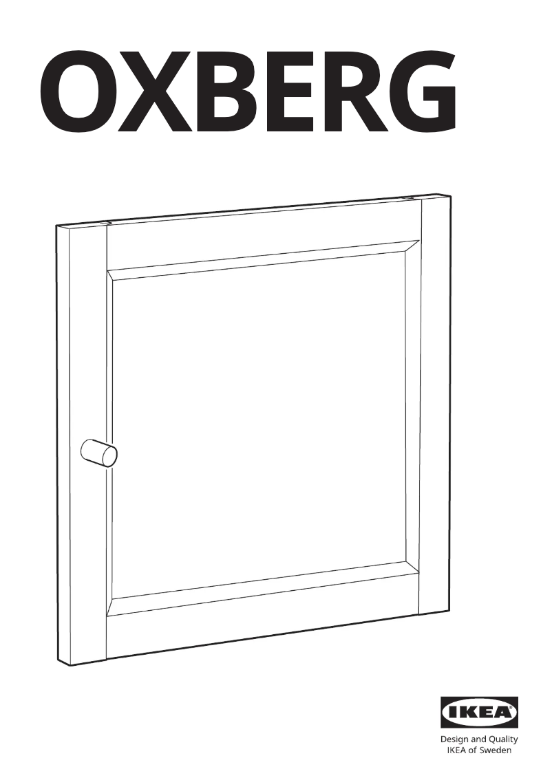 Página 1 del manual Manual de usuario Ikea OXBERG 502.756.19