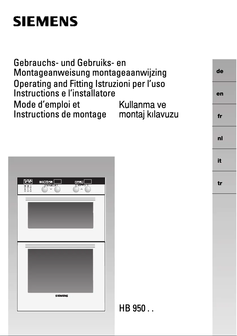 Página nº 1 - Manual de usuario Siemens HB95050