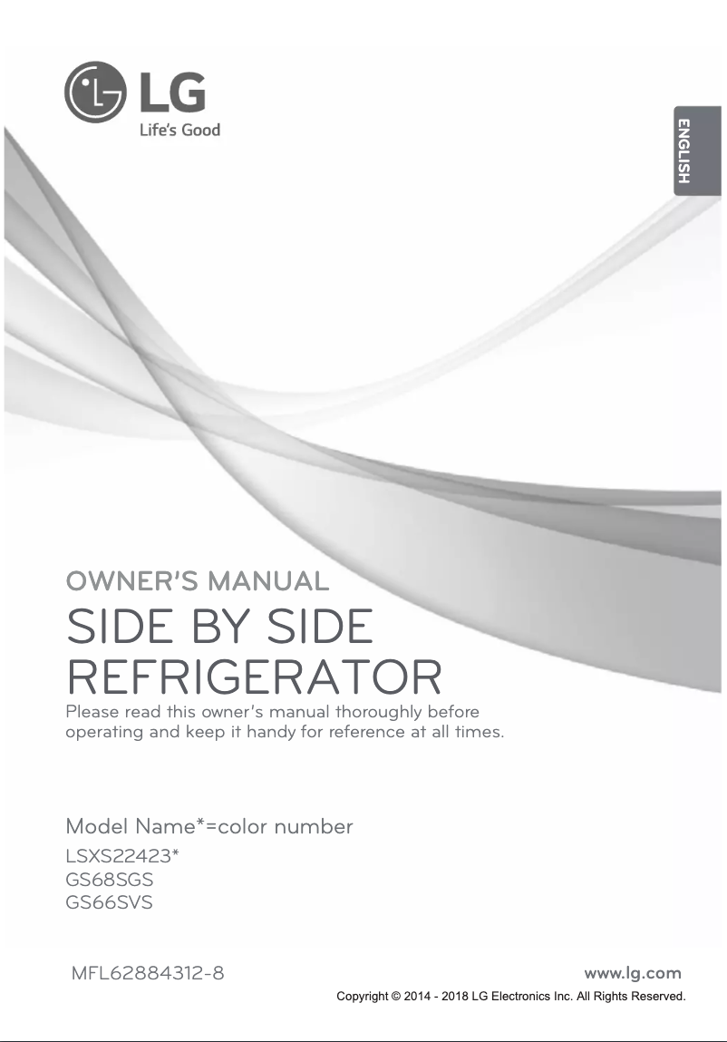 Página nº 1 - Manual de usuario LG LSXS22423S