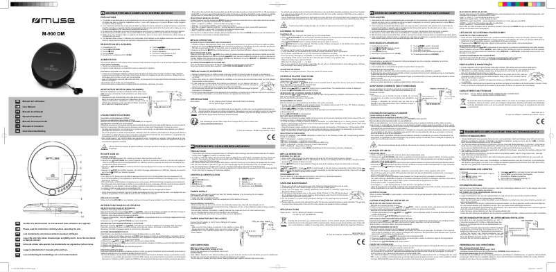 Imagen de la primera página del manual del dispositivo M-900 DM