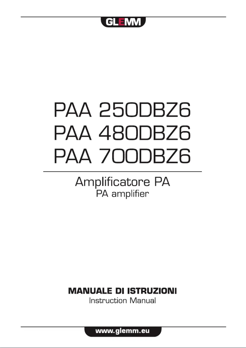 Imagen de la primera página del manual del dispositivo PAA 250DBZ6