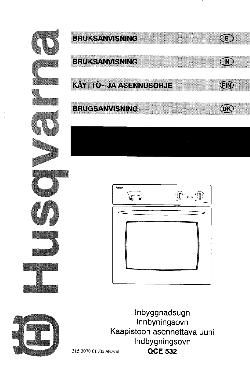 Página 1 del manual Manual de usuario Husqvarna QCE532K