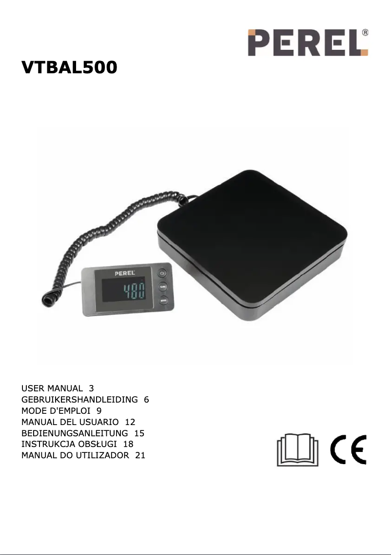 Imagen de la primera página del manual del dispositivo VTBAL500