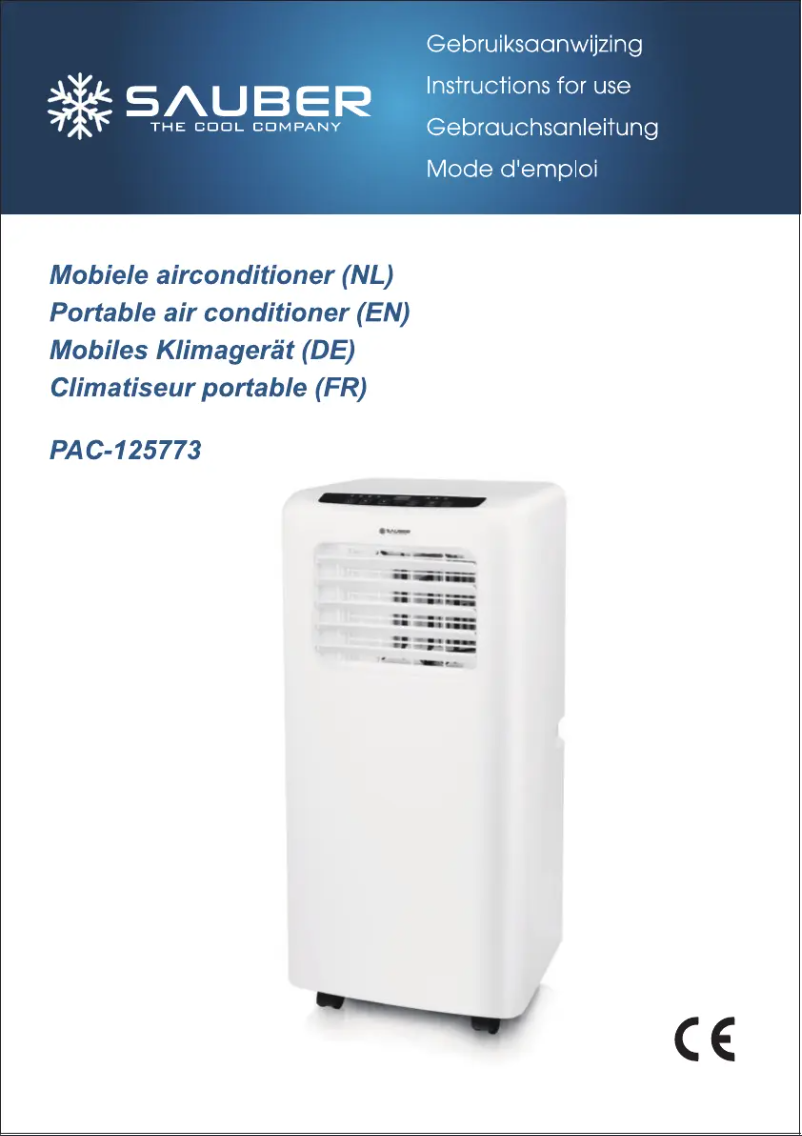 Página 1 del manual Manual de usuario Sauber PAC-125773