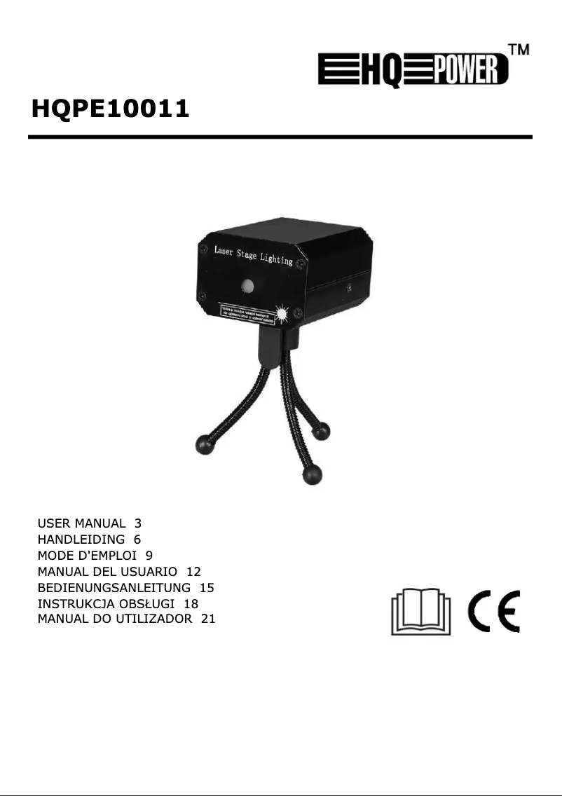 Imagen de la primera página del manual del dispositivo HQPE10011