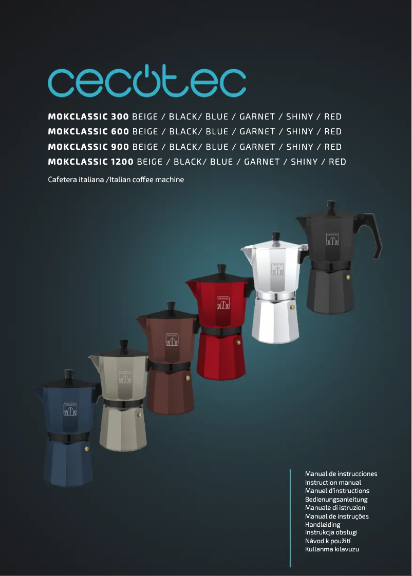 Imagen de la primera página del manual del dispositivo Mokclassic 1200