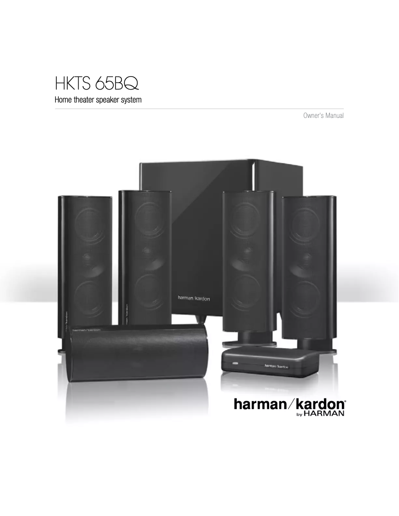 Página nº 1 - Manual de usuario Harman Kardon HKTS 65