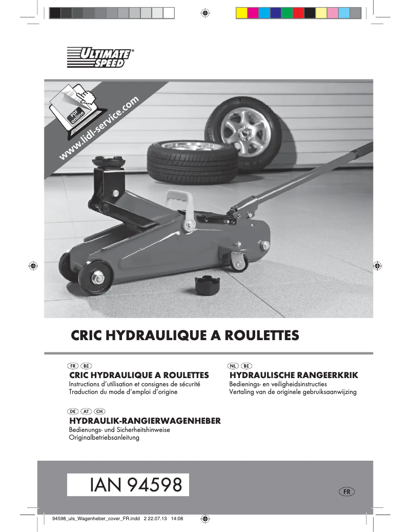 Imagen de la primera página del manual del dispositivo IAN 94598