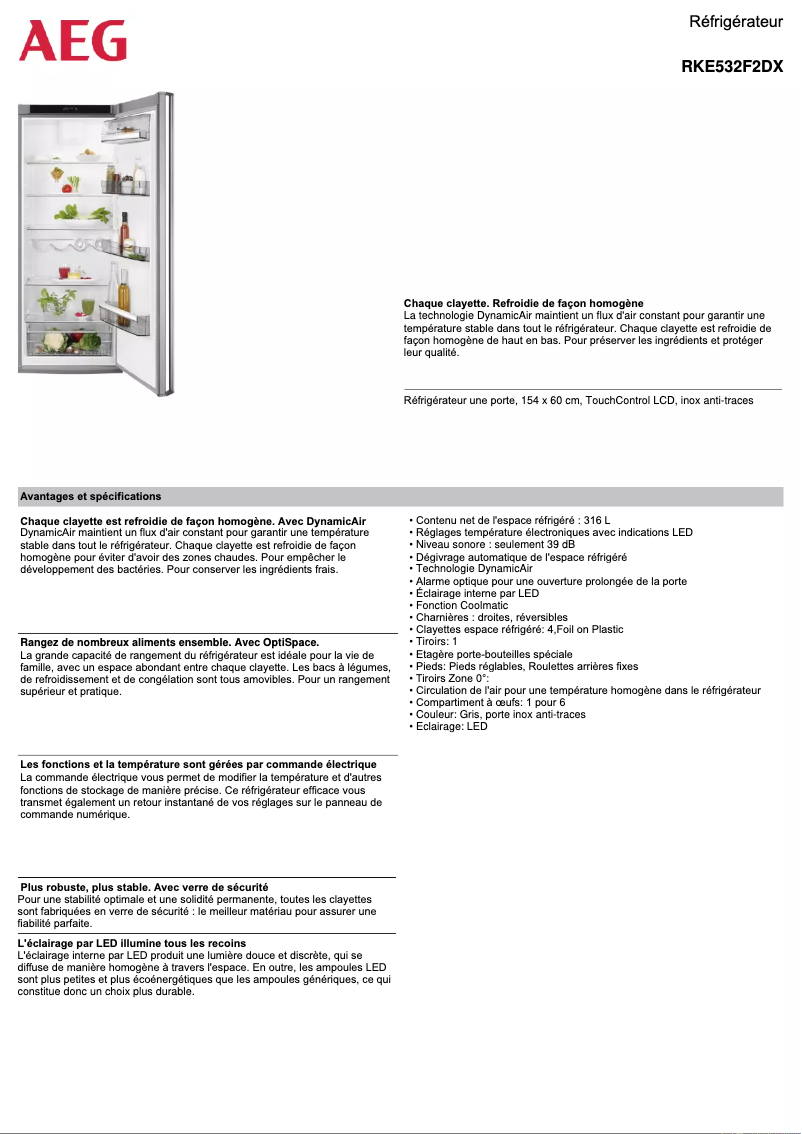 Imagen de la primera página del manual del dispositivo RKE532F2DX