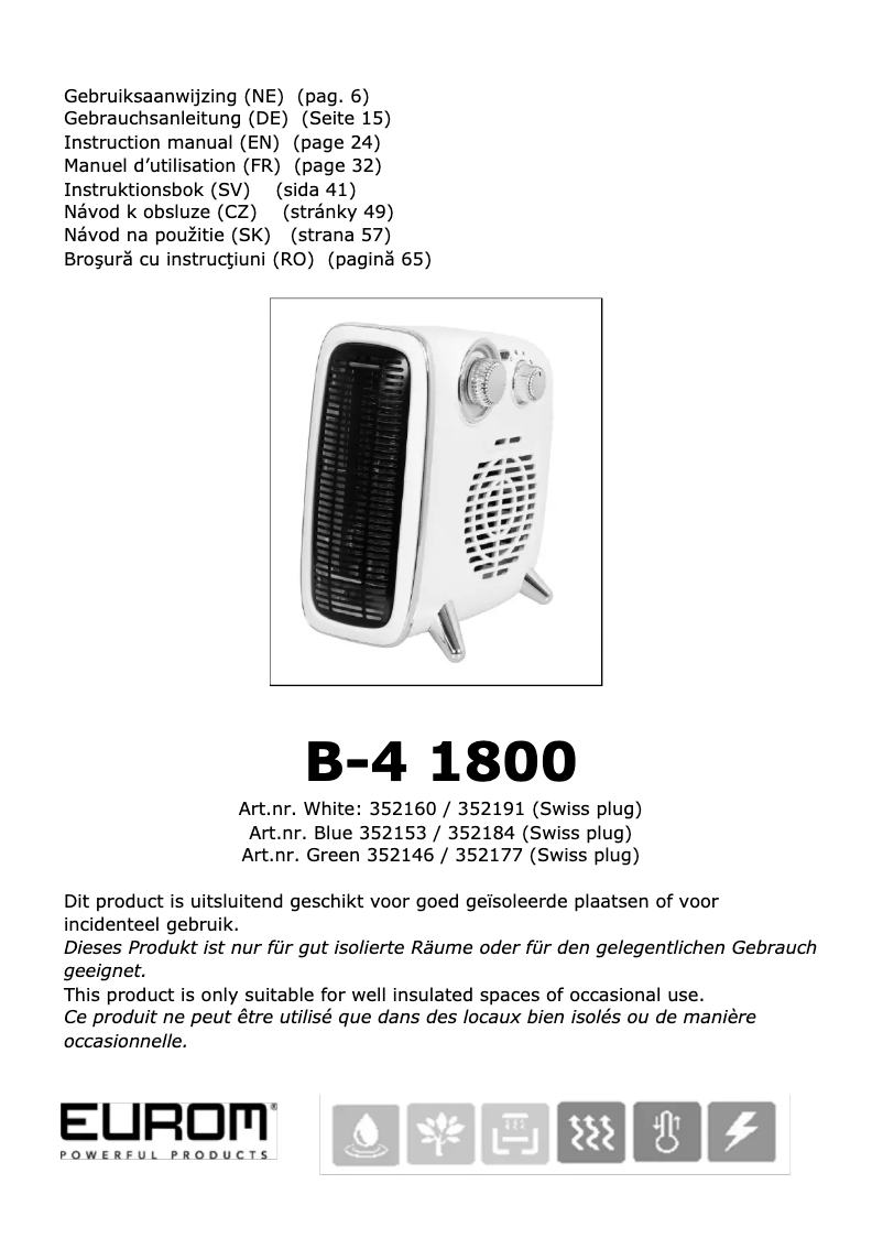 Imagen de la primera página del manual del dispositivo B-4 1800