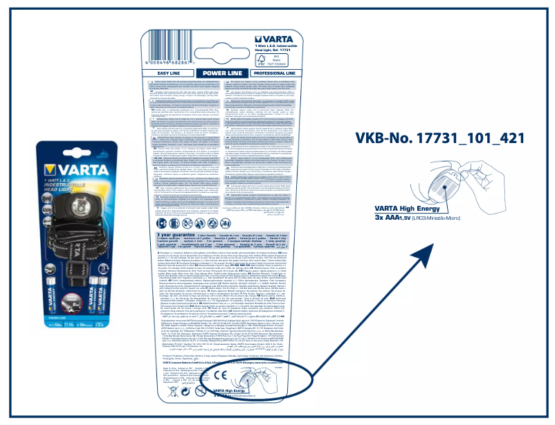 Página 1 del manual Manual de usuario Varta 1W LED