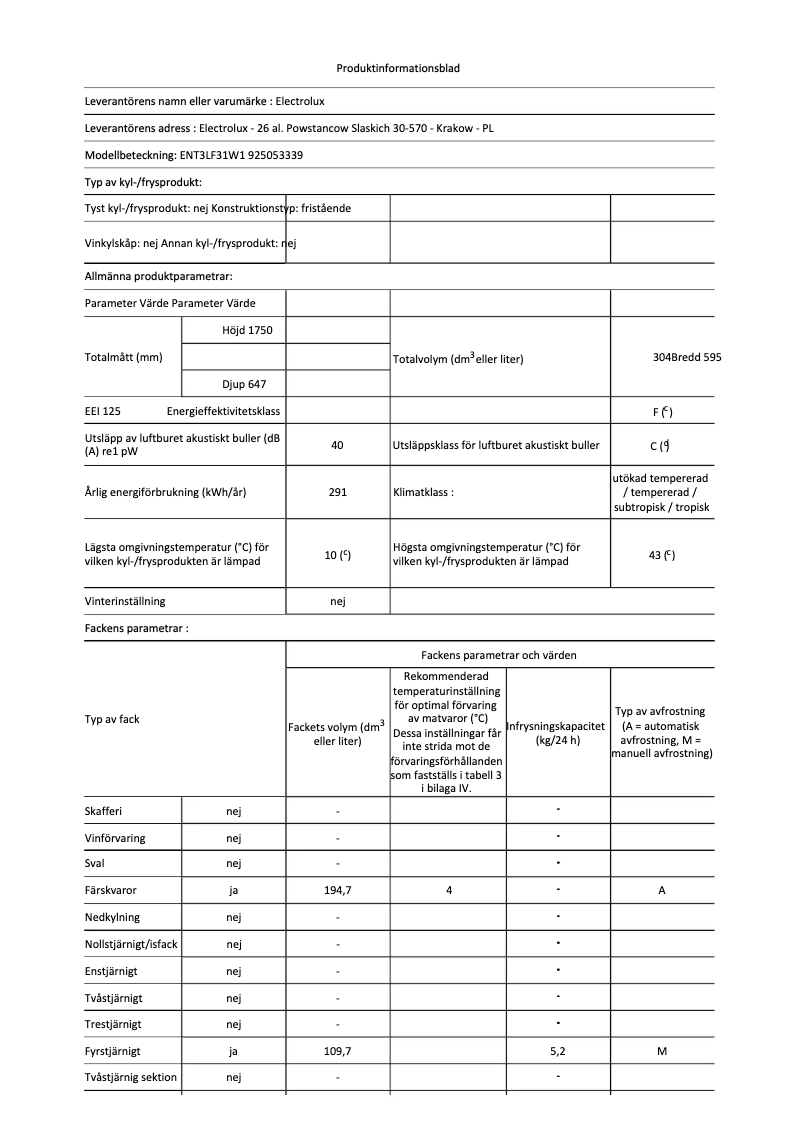 Imagen de la primera página del manual del dispositivo ENT3LF31W1
