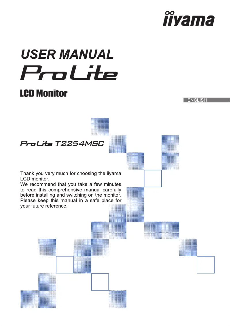 Imagen de la primera página del manual del dispositivo ProLite T2254MSC