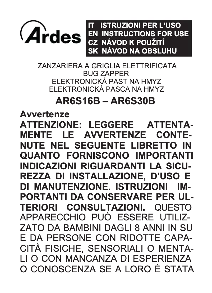 Página nº 1 - Manual de usuario Ardes AR6S16B