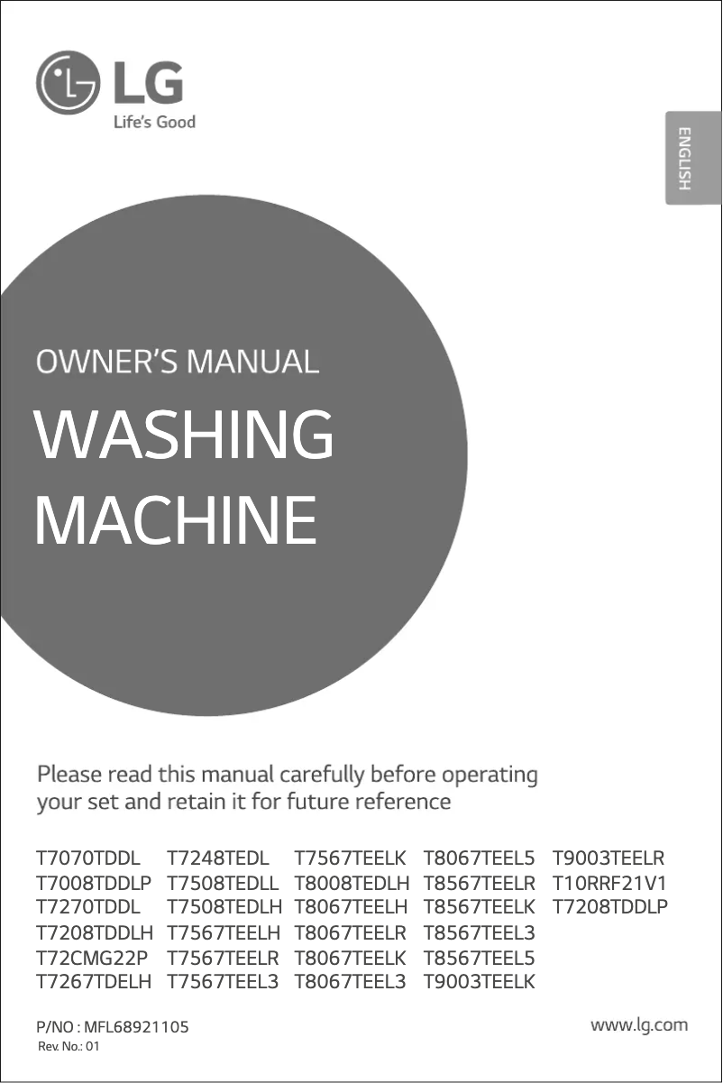 Imagen de la primera página del manual del dispositivo T7070TDDL