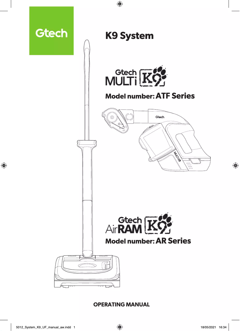 Imagen de la primera página del manual del dispositivo System K9