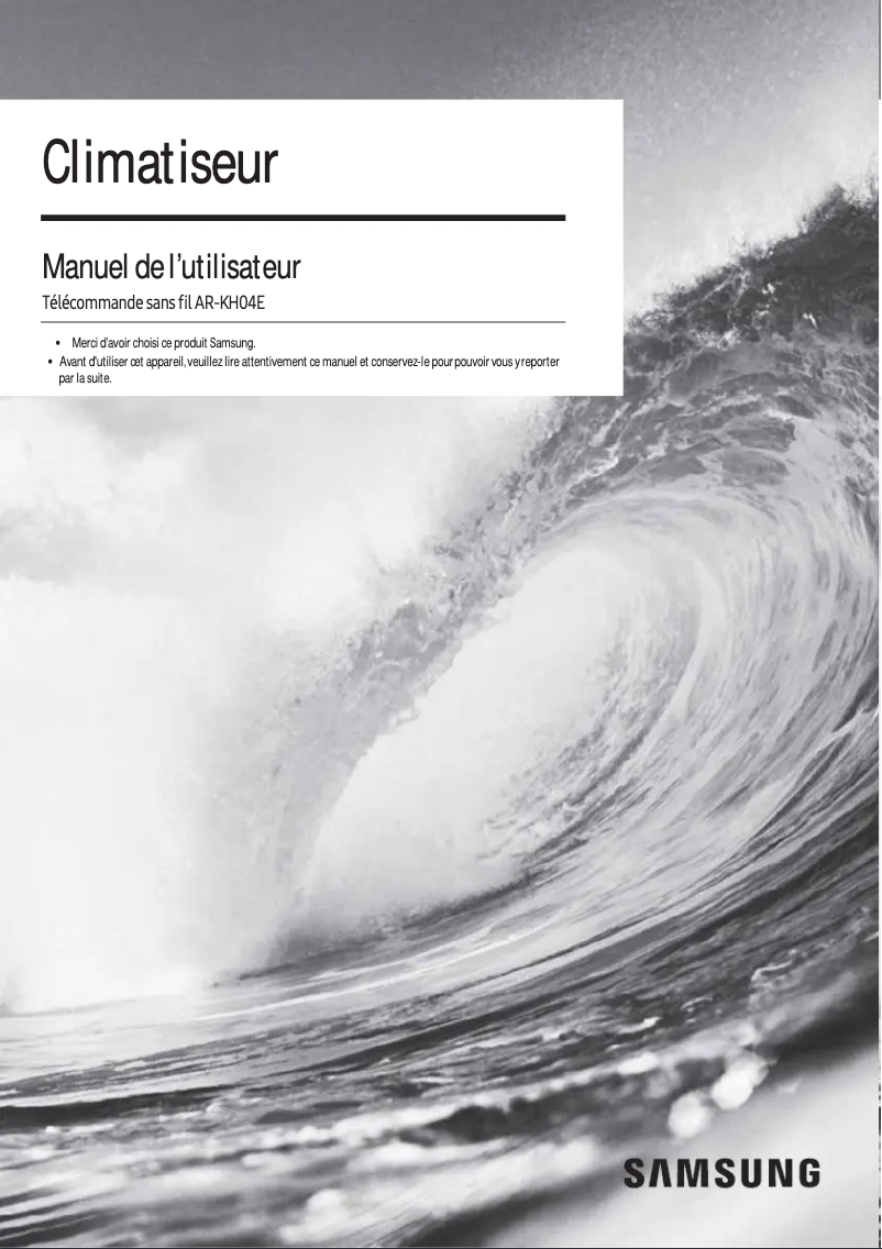 Imagen de la primera página del manual del dispositivo AR-KH04E