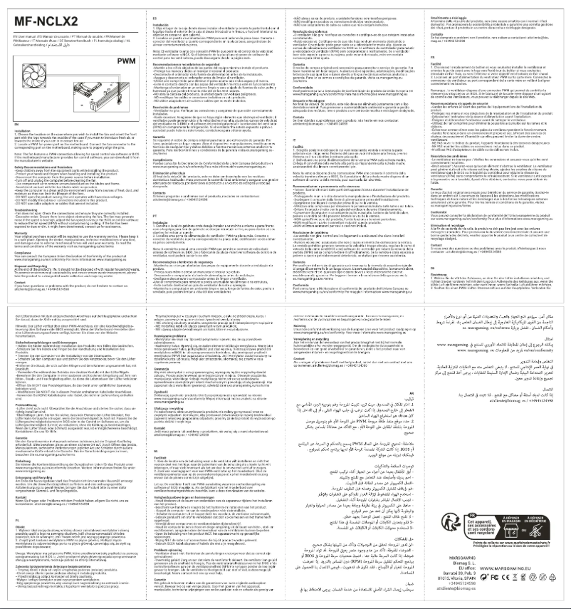 Imagen de la primera página del manual del dispositivo MF-NCLX2